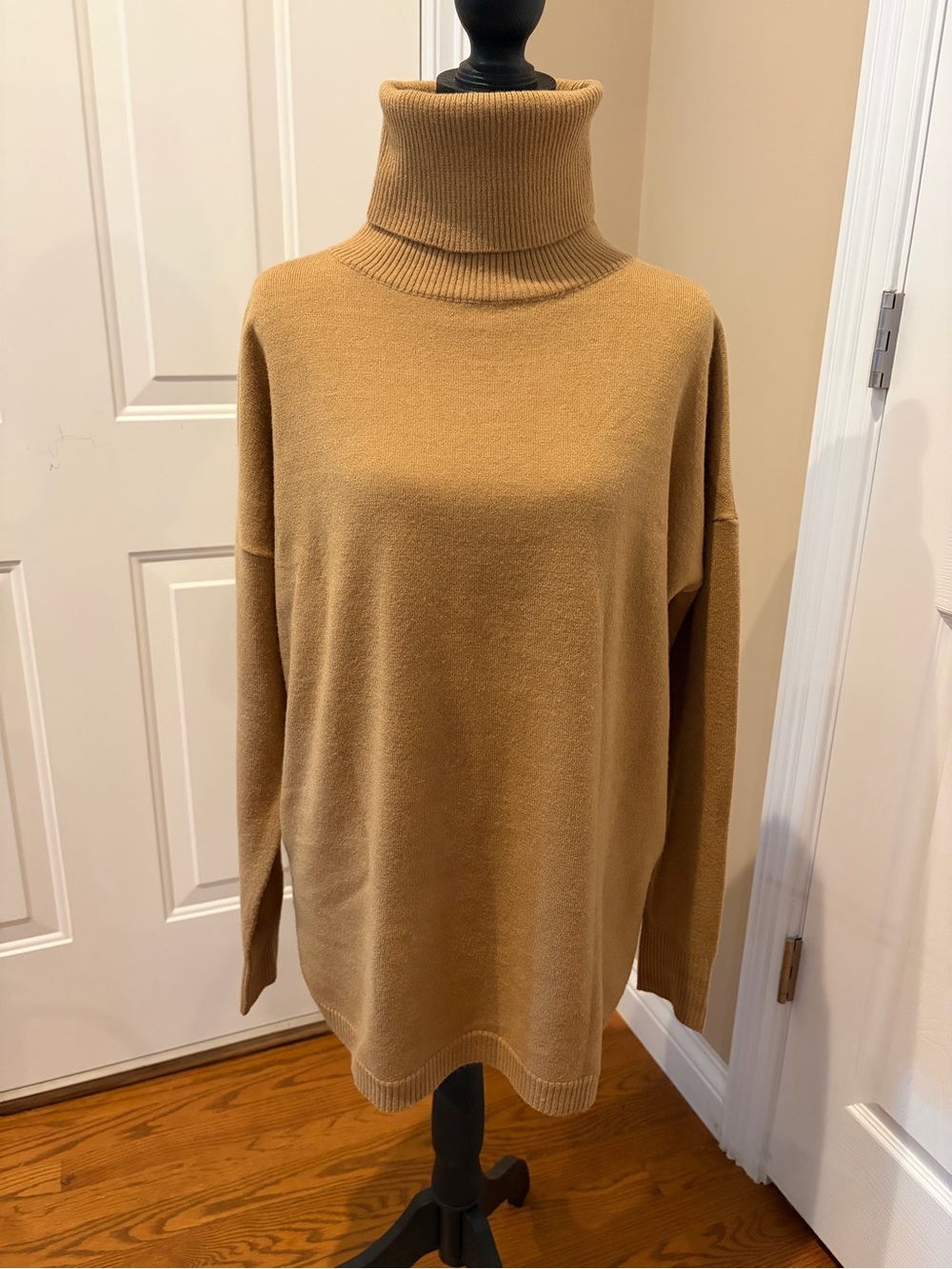 French Connection Camel Turtleneck Sweater